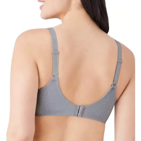 Wacoal NWT Back Appeal T-Shirt Silver Underwire Bra Plus Size Coquette 42DDD 42F - Picture 2 of 13